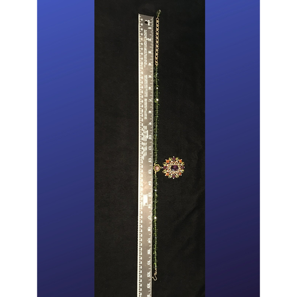 HEIDI DAUS “Endless Beauty” Beaded Pearl/Crystal Drop Pendant Necklace, NWOT - Picture 2 of 5